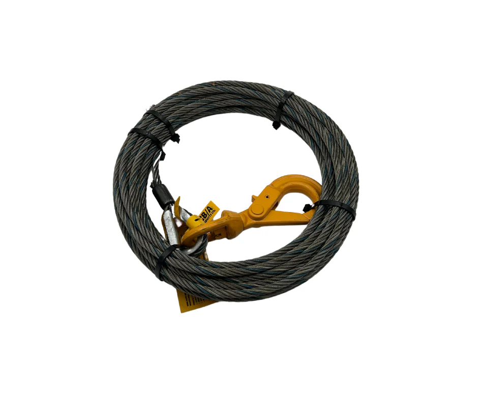 BA Products 3/8" Fiber Core Winch Cable with Self-Locking Swivel Hook - Image 6
