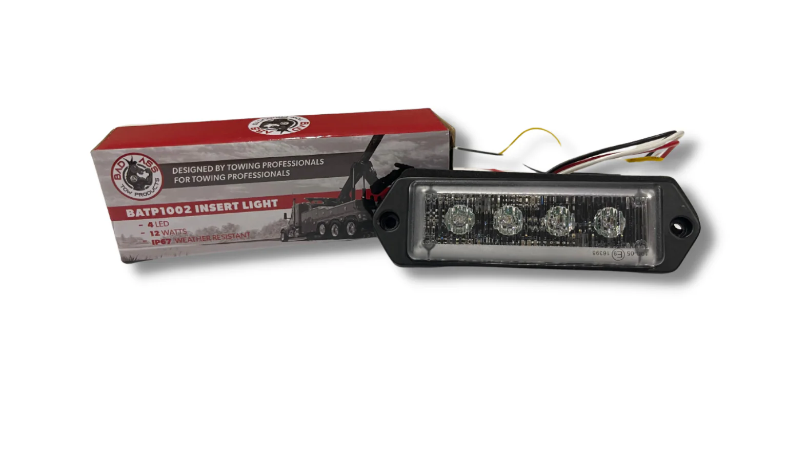 BATP 4-LED Warning Light, Red/White - Image 9