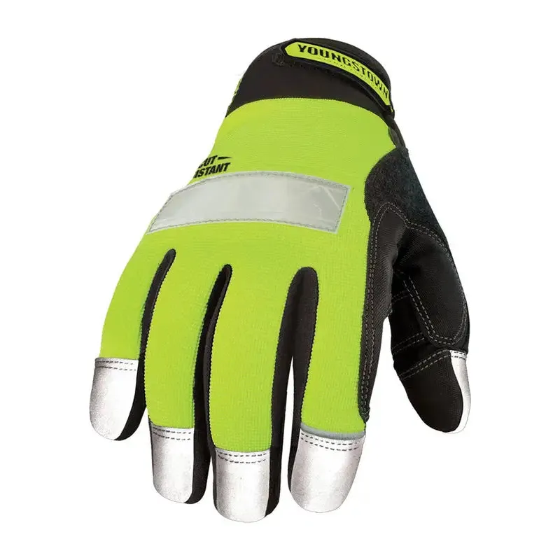 Reflective Youngstown Towing Work Gloves Cut Resistant